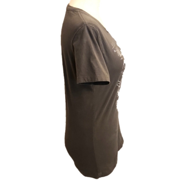 Juniors Fifth Sun Gray & White Zodiac Constellations Graphic Tee Size Large. - Picture 9 of 14